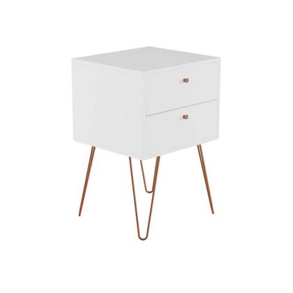 Mesa de Cabeceira Koper 2 GV Branca - Mobly Imagem de Mesa de Cabeceira Koper 2 GV Branca