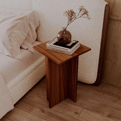 Imagem de Mesa de Cabeceira Kyoto Freijo Cama Quarto Sala 35x65cm