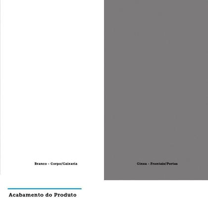 Imagem de Mesa De Cabeceira Lado Esquerdo 1 Porta 2 Gavetas Branco