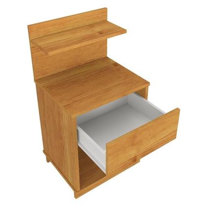 Imagem de Mesa de Cabeceira MA 1 Gaveta Cor Cinamomo