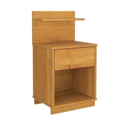 Imagem de Mesa de Cabeceira MA 1 Gaveta Cor Cinamomo