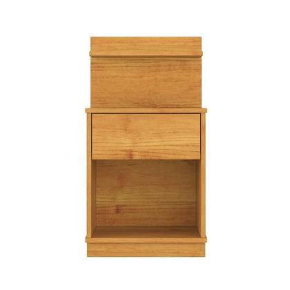 Imagem de Mesa de Cabeceira MA 1 Gaveta Cor Cinamomo