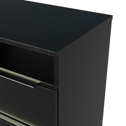 Imagem de Mesa de Cabeceira Madesa 3227 com 2 Gavetas - Preto