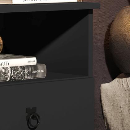 Imagem de Mesa De Cabeceira Madri 2 Gavetas Retrô - Jalmac Móveis