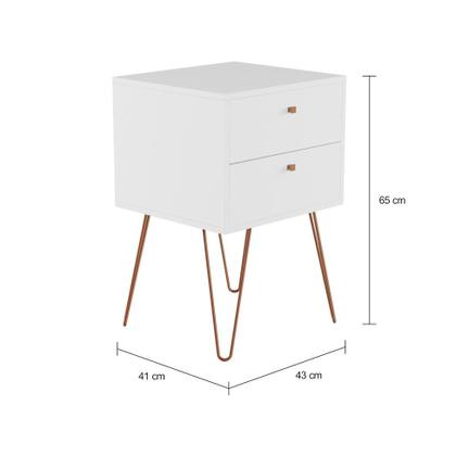 Imagem de Mesa de Cabeceira Maribor 2 GV Branca