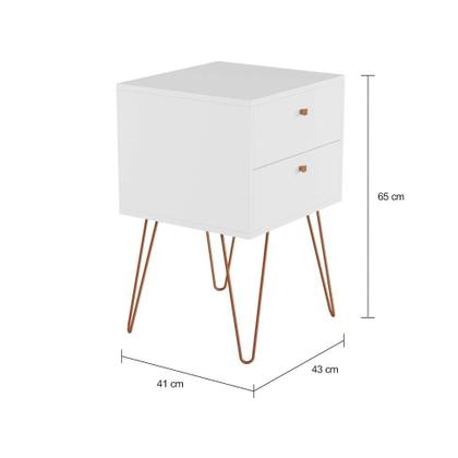 Mesa de Cabeceira Medana 2 GV Branca - Mobly Imagem de Mesa de Cabeceira Medana 2 GV Branca