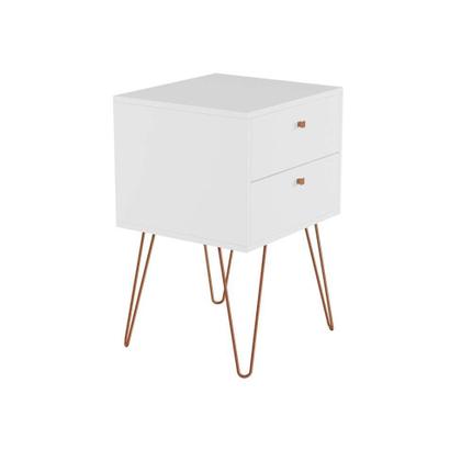 Mesa de Cabeceira Medana 2 GV Branca - Mobly Imagem de Mesa de Cabeceira Medana 2 GV Branca