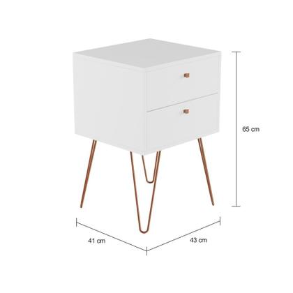 Imagem de Mesa de Cabeceira Mesto 2 GV Branca