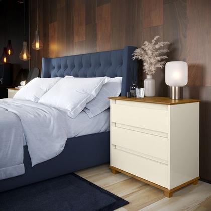 Imagem de Mesa de Cabeceira Mini Cômoda 3 gavetas Lua Cores - Comprar Moveis em Casa