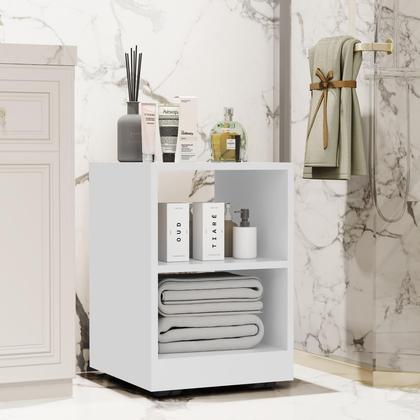 Imagem de Mesa de Cabeceira Mini Cômoda Mesinha Lateral Cama Quarto Nicho Decoração Decore Branco