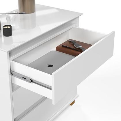 Imagem de Mesa de Cabeceira Mini Cômoda Rafaela Branco - Comprar Moveis em Casa