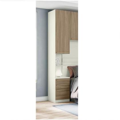 Imagem de mesa de cabeceira Modulado 02 Portas 03 Gavetas Predileto Henn Areia Hp Com Jequitibá