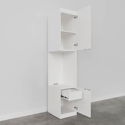 Imagem de Mesa de Cabeceira Modular Direita 2 Portas 1 Gaveta Hera CabeCasa MadeiraOriginals