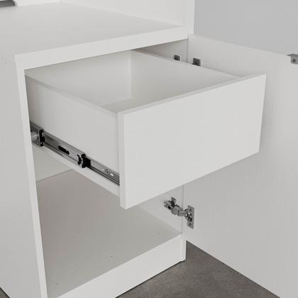 Imagem de Mesa de Cabeceira Modular Direita 2 Portas 1 Gaveta Hera CabeCasa MadeiraOriginals