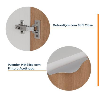 Imagem de Mesa de Cabeceira Modular Direita 2 Portas 1 Gaveta Hera CabeCasa MadeiraOriginals