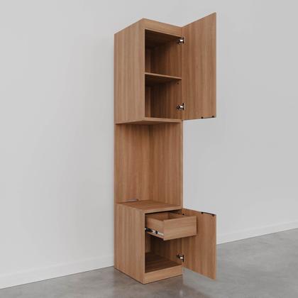 Imagem de Mesa de Cabeceira Modular Direita 2 Portas 1 Gaveta Hera CabeCasa MadeiraOriginals