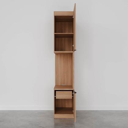 Imagem de Mesa de Cabeceira Modular Direita 2 Portas 1 Gaveta Hera CabeCasa MadeiraOriginals