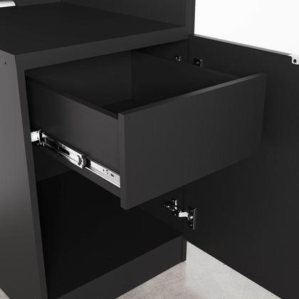 Imagem de Mesa de Cabeceira Modular Direita 2 Portas 1 Gaveta Hera CabeCasa MadeiraOriginals