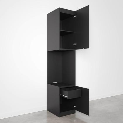 Imagem de Mesa de Cabeceira Modular Direita 2 Portas 1 Gaveta Hera CabeCasa MadeiraOriginals