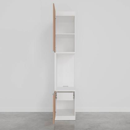 Imagem de Mesa de Cabeceira Modular Esquerda 2 Portas 1 Gaveta Hera CabeCasa MadeiraOriginals