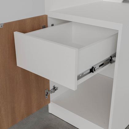 Imagem de Mesa de Cabeceira Modular Esquerda 2 Portas 1 Gaveta Hera CabeCasa MadeiraOriginals