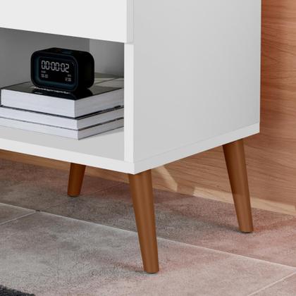 Imagem de Mesa De Cabeceira Mudo Box Quarto Cama Naty Branco