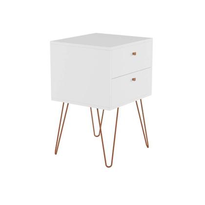 Mesa de Cabeceira Naklo 2 GV Branca - Mobly Imagem de Mesa de Cabeceira Naklo 2 GV Branca