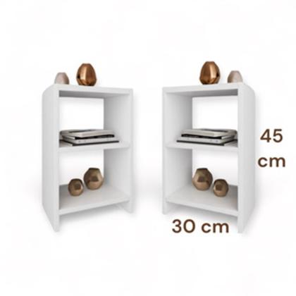 Imagem de Mesa de Cabeceira Nicho Quarto 100% MDF- kit c/2