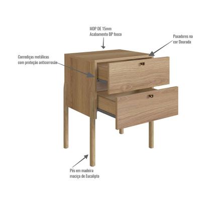 Mesa de Cabeceira Oslo 2 GV Hanover - Mobly Imagem de Mesa de Cabeceira Oslo 2 GV Hanover