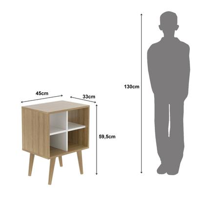 Imagem de Mesa de Cabeceira para Quarto Infantil Angel Espresso Móveis