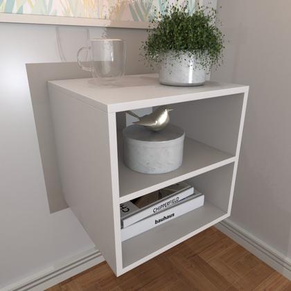 Imagem de Mesa de Cabeceira para Quarto / Nicho Suspenso com Prateleira