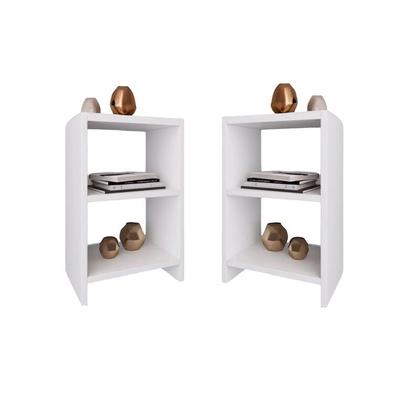 Imagem de Mesa de Cabeceira Para Quarto/Sala 100% Mdf Branco