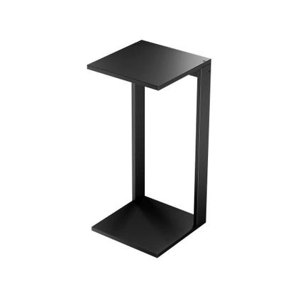 Imagem de Mesa De Cabeceira Pequena 30x30x65cm Preta Quarto Sala