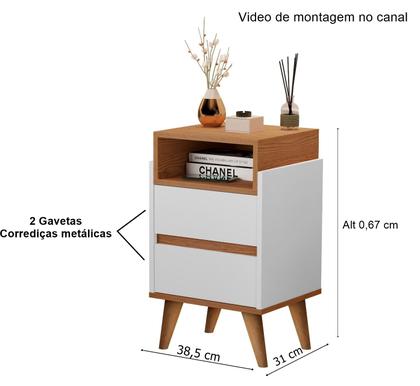Imagem de Mesa de Cabeceira Pés palito Verona Plus Cores - Comprar moveis para sua casa