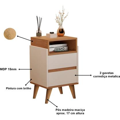 Imagem de Mesa de Cabeceira Pés palito Verona Plus Cores - Comprar moveis para sua casa