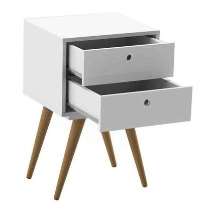 Mesa de Cabeceira Pésaro 2 GV Branca - Mobly Imagem de Mesa de Cabeceira Pésaro 2 GV Branca