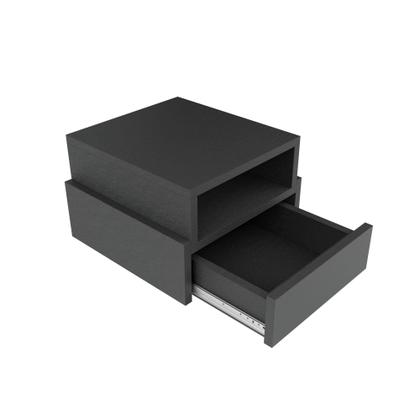 Imagem de Mesa De Cabeceira Prateleira Com Gaveta Inferior Mdf