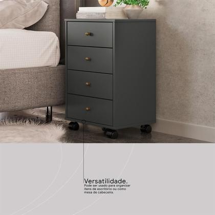 Imagem de Mesa de Cabeceira Presence 4 GV Grafite