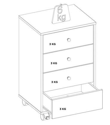 Imagem de Mesa De Cabeceira Presence- grafite