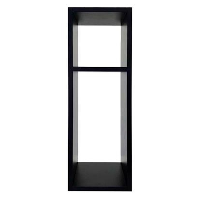 Imagem de Mesa de Cabeceira Preta Cama Solteiro Quarto Sala 20cm