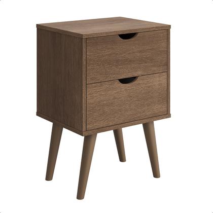 Imagem de Mesa de Cabeceira Quarto Casal solteiro Madri 2 gavetas Varias cores - Móveis Barboza