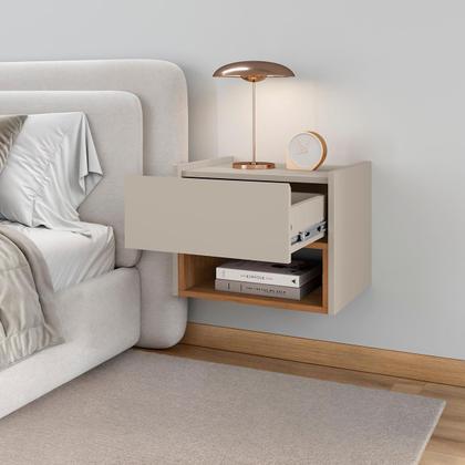 Imagem de Mesa de Cabeceira Quarto Florença Suspensa com 1 Gaveta