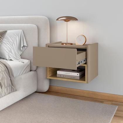 Imagem de Mesa de Cabeceira Quarto Florença Suspensa com 1 Gaveta