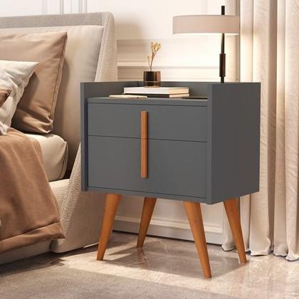 Imagem de Mesa De Cabeceira Quarto Retrô Decorativa Canto Lateral - Davi G2 Plus