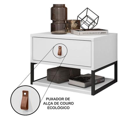 Imagem de Mesa de Cabeceira Quarto Sigma 1 Gaveta