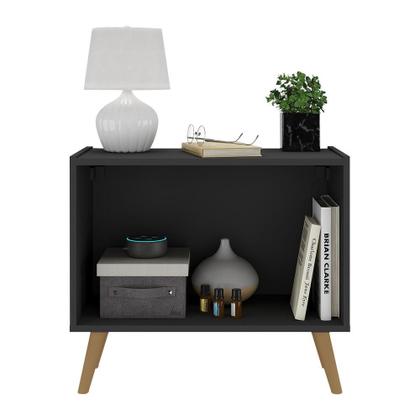 Imagem de Mesa de Cabeceira Retrô 2 Portas Multimóveis MP4133