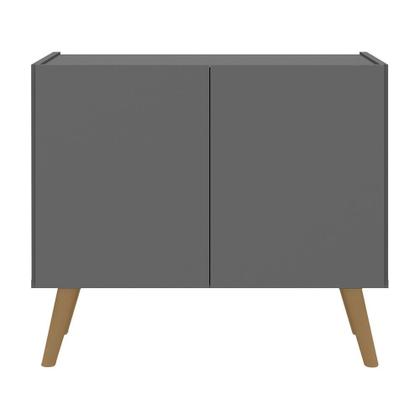 Imagem de Mesa de Cabeceira Retrô 2 Portas Multimóveis MP4133