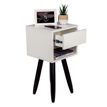 Imagem de Mesa de Cabeceira Retrô 30 Cm  Quarto Moderno