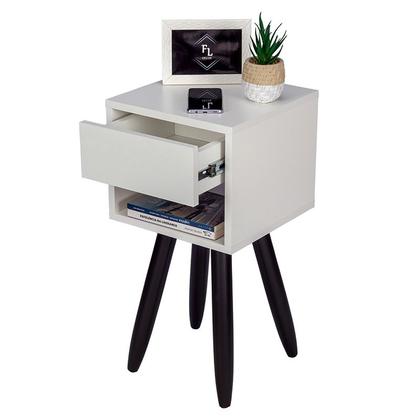 Imagem de Mesa de Cabeceira Retrô 30 Cm  Quarto Moderno