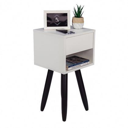 Imagem de Mesa de Cabeceira Retrô 30 Cm  Quarto Moderno